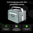 Yoshino - Générateur solaire portable à semi-conducteurs 660 W avec panneau solaire portable 100 W-PUISSANCE ET CAPACITÉ – Une puissance continue de 660 watts (990 watts de crête) et une capacité de 602 Wh fournissent de l'énergie aux appareils et petits appareils électroménagers. Cette batterie SST est évaluée à 4 000 cycles à 80 % (11 ans et plus, 7 jours d'utilisation quotidienne.)