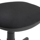 HOMCOM Armless Adjustable Height Swivel Office Chair with Wheels - Black-Materials: Elastic Fabric (100% Polyester), Sponge, Steel, Multilayer Board