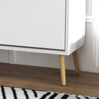 HOMCOM Shoe Cabinet with 4 Flip Drawers - White-Colour: White