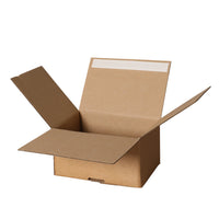 Spicers Postal Box Peel and Seal - 8.5" x 6" x 4.68" - Kraft - 20 Pack-Easy assembly postal box