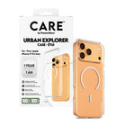 PanzerGlass CARE Clear Urban Explorer MagSafe Case for iPhone 17 Pro Max - White Ring-1 Year Limited Manufacturer Warranty