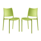 Modway Hipster Dining Side Chair - Green - 2 Pack-Modern dining side chair