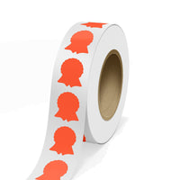 JAM Paper Standard Label Rolls - Ribbon Shaped - 1 5/8 x 2 - Neon Red - 125 Labels/Roll-Colour: Neon Red | Make your mail stand out with colourful shipping address labels.