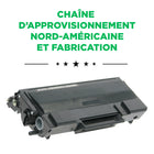 CIG - Cartouche de toner Brother TN650 remise à neuf - rendement élevé - noir- Garantie de 2 ans avec garantie de performance à 100 %