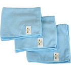 Globe Commercial Products Microfibre Cloths - 16" x 16" - Blue - 10 Pack-16" x 16"