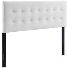 Modway Emily Biscuit Tufted Performance Velvet Full Headboard - White-Luxurious Modern Full Headboard