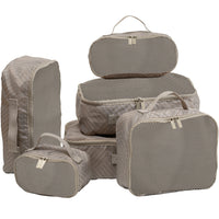 CHAMPS Travel Packing Cubes-6 Piece Set-An assortment of sizes giving you various options to store your personal items and keep them organized