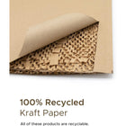 Vangoddy #2 Honeycomb Padded Self-Sealing Mailers - 8.5" W x 12" L - Brown - 100 Pack-Brown Kraft Honeycomb Material