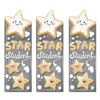 Eureka Star Cookies Sugar Cookie Scented Bookmarks - 3 Packs of 24-Reward star students and children for good work with sugar cookie scented bookmarks that are baked to perfection!