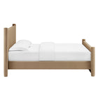 Modway Rael Performance Velvet Full Platform Bed - Taupe-Assembly Required