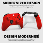 Xbox Wireless Gaming Controller - Pulse Red-Connect using the USB-C port for direct plug and play to console or PC. Support for AA batteries is included on the rear. 