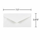 JAM Paper #7.75 Monarch Envelopes, 3.88 x 7.5White, 1000 Pack (01633984B)-Envelope closure: gummed