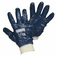 Forcefield Nitrile Coated Cotton Gloves - Size 9 - Blue-General purpose, nitrile, cotton