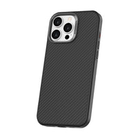 TUFF8 iPhone 16 Pro Slim Carbon Case-Sleek Carbon Fibre Look: Showcases a modern carbon fiber-like design for a high-tech appearance.