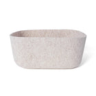 My Home My Living - Panier ovale en feutre résistant, lot de 3 - 32 cm (L) x 24 cm (l) x 14,5 cm (H) - Crème-Le design élégant et fonctionnel rend les conteneurs idéal pour la décoration et le stockage