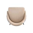 Manhattan Comfort Gracie 22" Modern Leatherette Upholstered Barstool - Tan and Black - 3 Pack-22" L x 22" W x 41.1" H