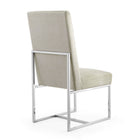Manhattan Comfort - Lot de 2 chaises de salle à manger modernes Element 19,68 po en velours capitonné - Champagne-Livré chez vous entièrement assemblé Aucun assemblage requis