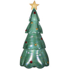 GEMMY Airblown Inflatable Green Iridescent Christmas Tree - 90"-Shiny iridescent fabric