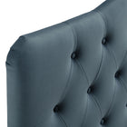 Modway Annabel Stain-Resistant Performance Velvet Twin Headboard - Cadet Blue-7