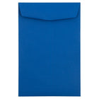 JAM Paper Enveloppes ouvertes au bout avec fermeture gommée, 6 x 9 po, bleu présidentiel, 50/pqt-Bleu présidentiel