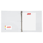 JAM Paper - Classeur en plastique de 2 -5 cm - blanc - 3 anneaux-Quantité : Vendu individuellement | Conçu pour durer longtemps et résister aux déchirures ou aux pliages, facile à nettoyer.