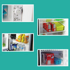 Koolatron Compact Fridge with Freezer - 6.2 cu ft - Stainless Steel-Full-width 0.9 cubic foot (25.5L) freezer compartment