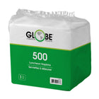 Globe Commercial - Serviettes de table NAP500 - Pliées en 4 - 30,5 x 30,5 cm - Blanches - 150 serviettes/paquet - Paquet de 12-Economique