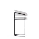 Manhattan Comfort - Augusta tabouret de bar moderne en similicuir rembourré 22,8" - blanc-Fait pour durer. Produit de qualité commerciale