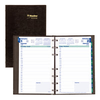 Blueline - 2026 Agenda quotidien MiracleBind CoilPro Rechargeable - 8 po x 5 po - Noir - Bilingue-12 mois: janvier 2026 - décembre 2026