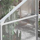 Outsunny 6' x 6' Polycarbonate Greenhouse- Sliding door allows easy access to your plants and makes maintenance hassle-free
 