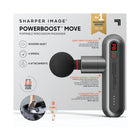 Sharper Image Powerboost Move Portable Percussion Massager-Deep Tissue Massage: Let The Sharper Image Powerboost Move Be Your Sports Recovery Sidekick! It Targets Sore Muscles And Relieves Tension With Deep-tissue Percussion That Rivals The Treatment From A Professional Massage Therapy Session.
