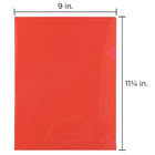 JAM Paper Plastic Sleeves, 9 x 11.5, Red, 24 Pack (2226316989g)-Size: 9" x 11-1/2"