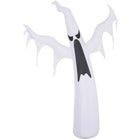 HOMCOM 6' Lit Inflatable Skinny Ghost Halloween Decoration-The white ghost bring a cohesive Halloween display together 