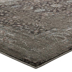 Modway Berit Distressed Vintage Floral Lattice Area Rug - 5 ft W x 8 ft L - Brown/Beige-High Density / Machine-Woven