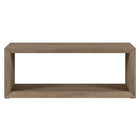 Hudson&Canal - Table basse rectangulaire Osmond , 48 po de largeur, en chêne gris vieilli-La table est fabriquée à partir de matériaux MDF de haute qualité et durables