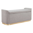 Zuo Dobo Storage Bench - Grey-7