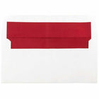 JAM Paper 3.8" x 8.1" Foil Lined Invitation Envelopes - White with Red Foil - 50 Pack-Colour: White with Red Foil Lining, Foil gives envelope natural looking shine