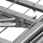 Modway Horizon Stainless Steel Twin Bed Frame - Silver-Weight Capacity To 1300 lb