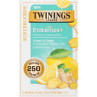 Twinings of London - Supermélanges Probiotiques et Citron et gingembre - Paquet de 18-Tisane de spécialité
