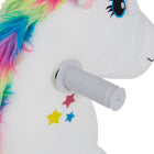 Qaba 6V Kids Ride on Unicorn with Music Forward - White-Colour: White 