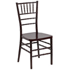 Flash Furniture - Chaise Chiavari empilable en résine d'acajou de la série HERCULES PREMIUM-Capacité de poids de 1000 lb