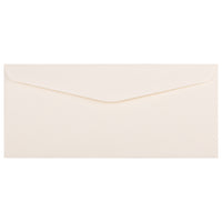 JAM Paper #10 Business Envelopes, 4 1/8 x 9.5, Strathmore Natural White Linen, 100 Pack (191170g)-Natural white