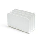 Trieur incliné en plastique à 3 fentes TRU RED, blanc-Le trieur mesure 9,51 L x 3,87 l x 6,06 H (po) et a trois fentes.