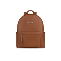 Design Lambert Inc - Le Miles - Sac à dos en cuir vegan, affogato-2 compartiments principaux