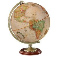 Replogle Kingston Globe 12" Antique Ocean Desk Globe - French-Up to date cartography