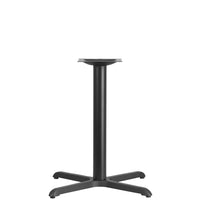 Flash Furniture – Pied de table de restaurant en fonte d’acier 30 x 30 po, base en X, colonne hauteur table 3 po de diam., noir-Base de table de restaurant