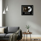 Notorious BIG Life After Death Music Cover with Silver Vinyl - Framed Print - 28" x 24"-Ready to hang - arrives fully assembled