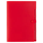 JAM Paper Letter Size File Folders - Snap Tab Closure - Red with Clear-Quantity: Sold Individually | Lightweight and portable file folders are made to be durable, sturdy, and tear resistant