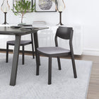 Zuo Desdamona Dining Chair - Grey/Black - Set of 2-Chair Weight Capacity: Supports up to 250 lb