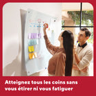 TRU RED - Tableau blanc magnétique incurvé ergonomique en verre à effacement sec - 48 po x 36 po-Surface en verre trempé résistant aux éraflures et aux taches